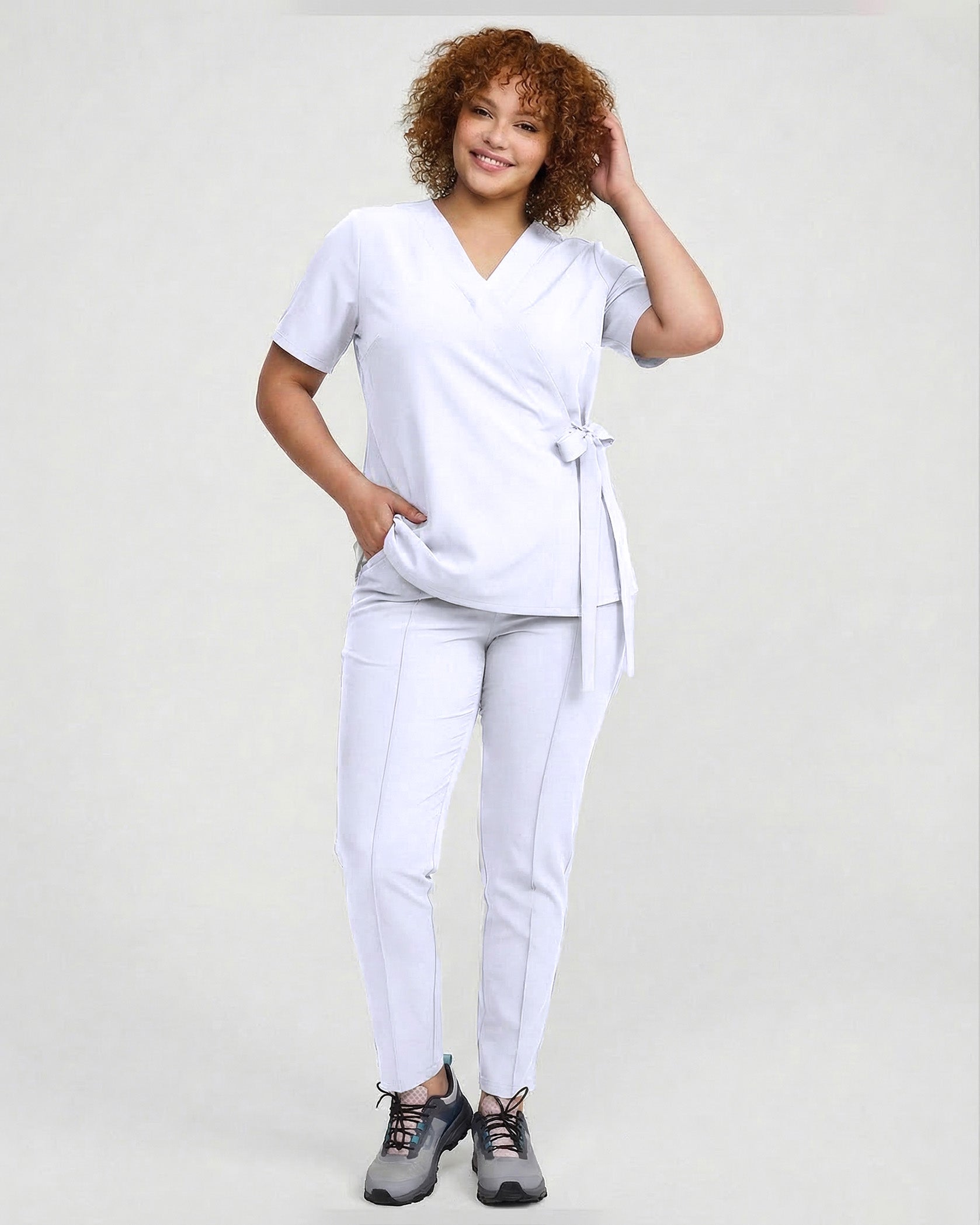 ANAIS White Scrub Top - Image 5