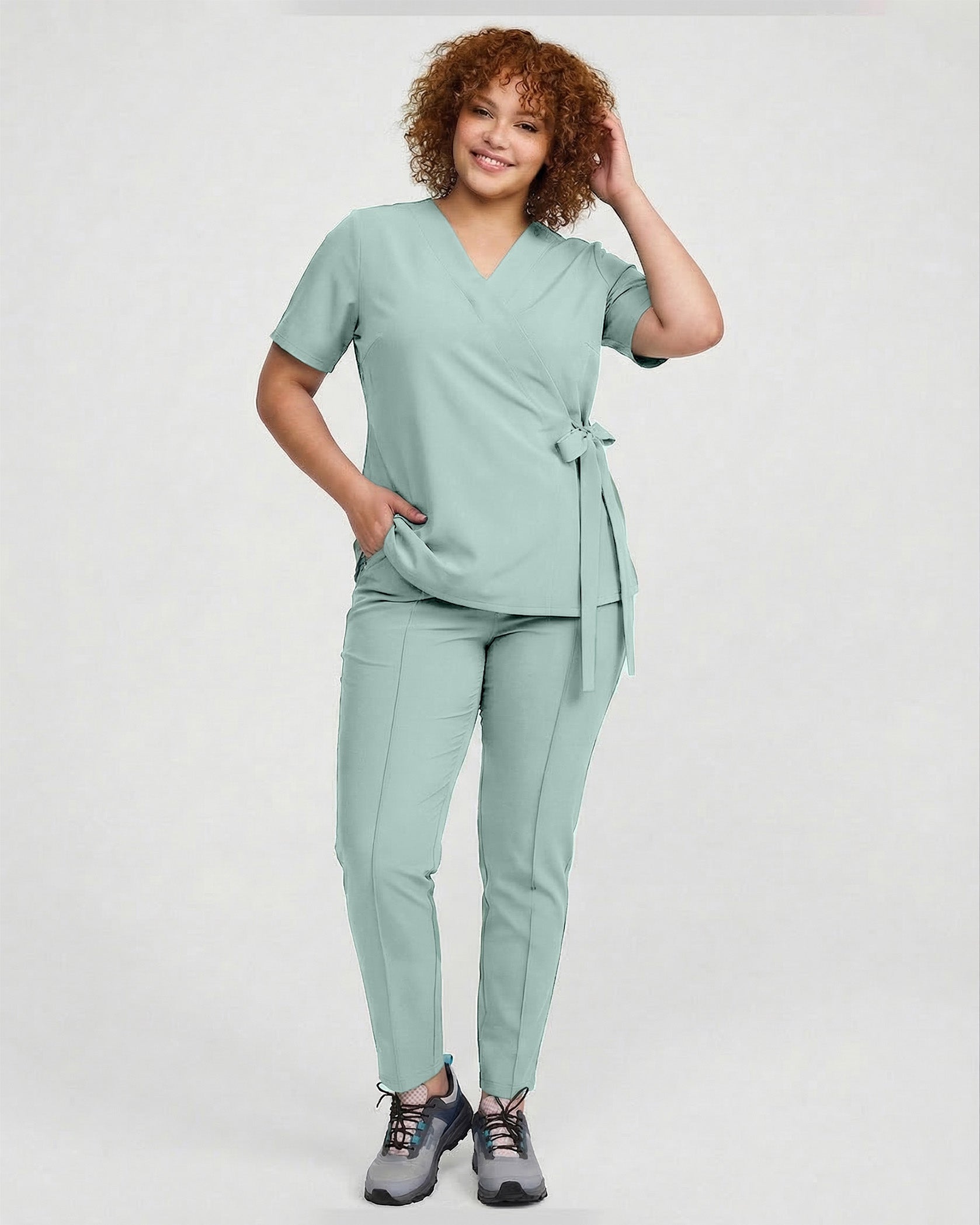 ANAIS Jade Scrub Top - Image 6