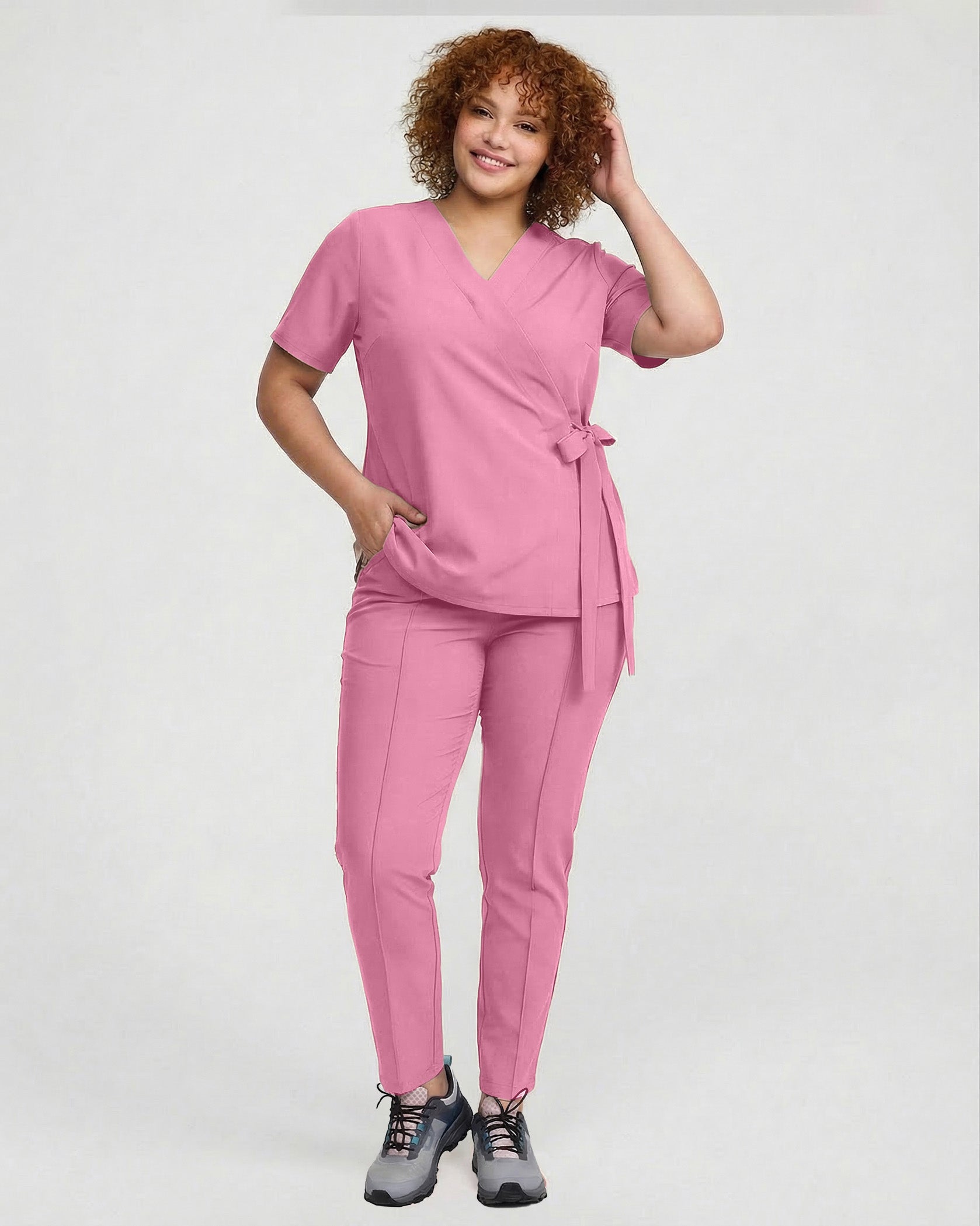 ANAIS Rose Dust Scrub Top - Image 5