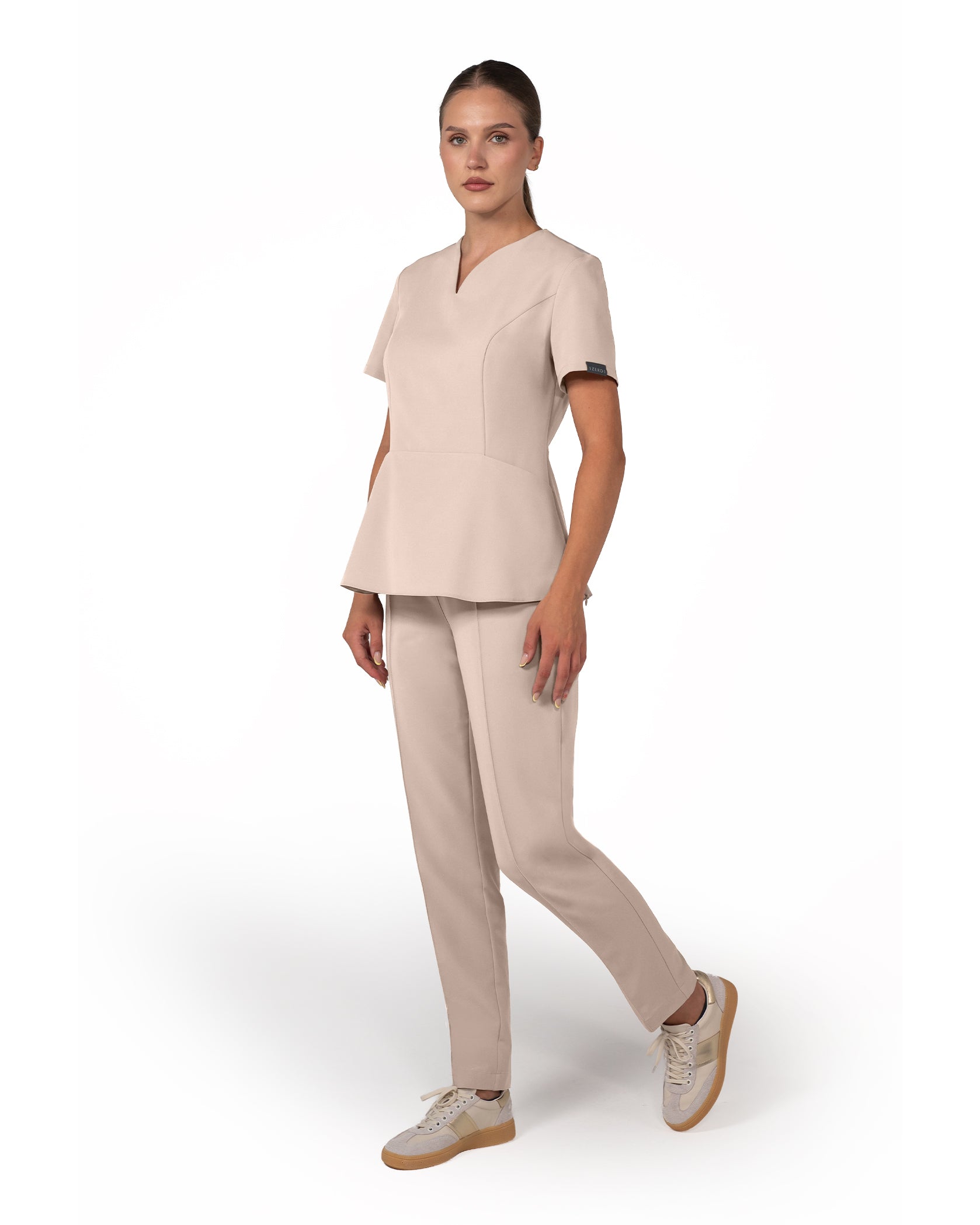 OPAL Latte Scrub Top - Image 3