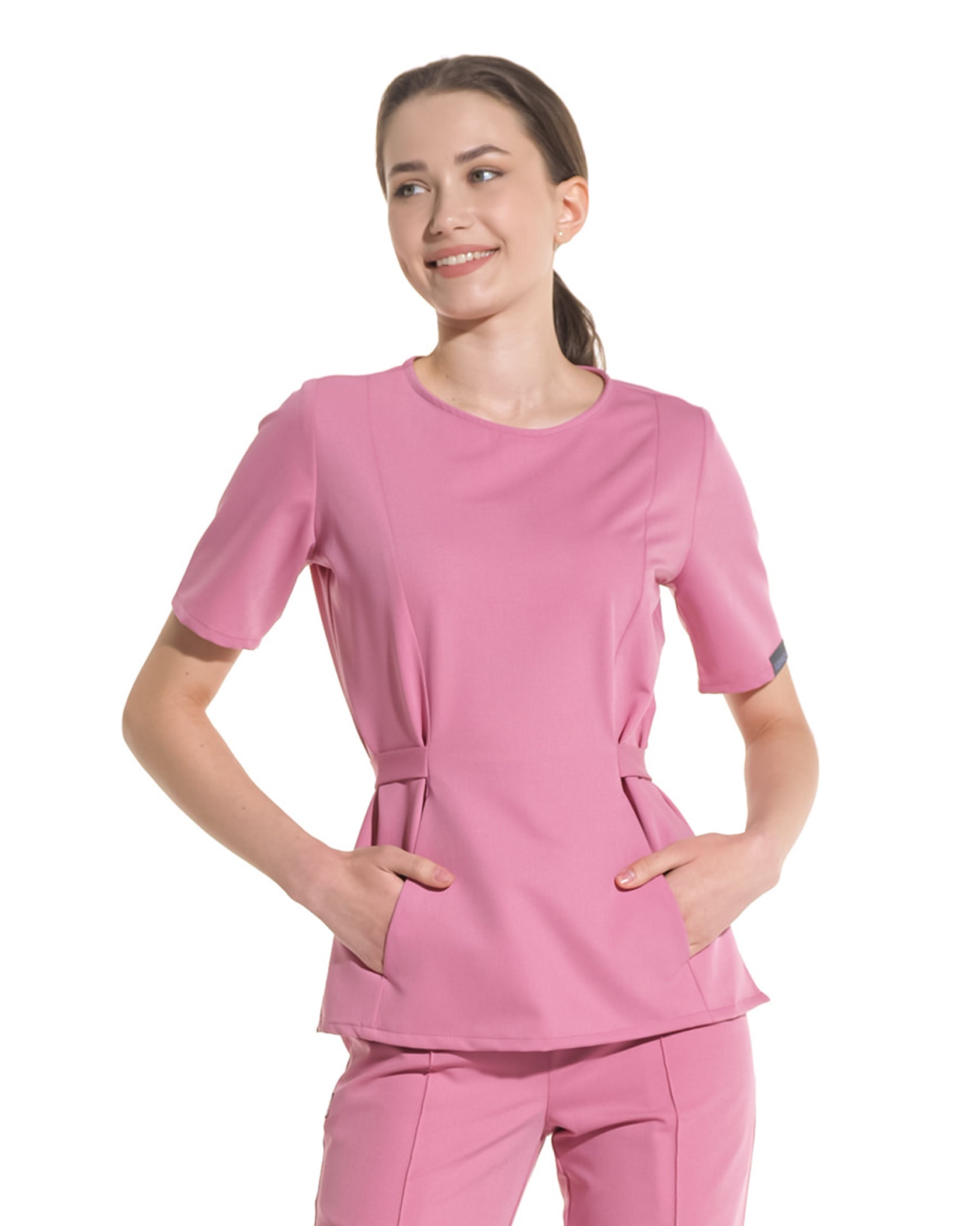 Damen Scrub-Set CONTOUR Rose Dust - Detail Nahaufnahme