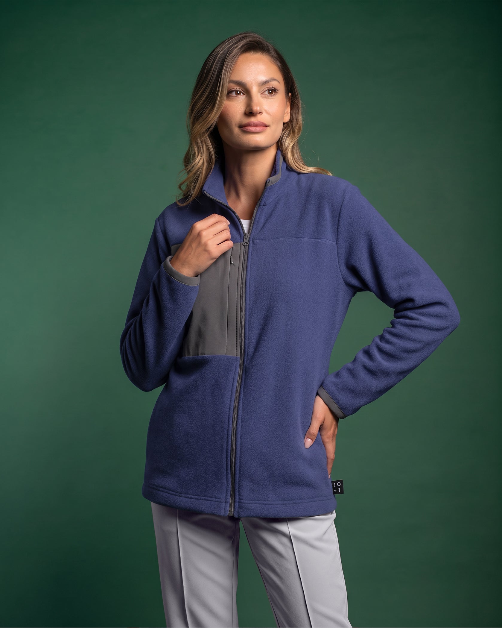 Women's medical Jacket CLOUD indigo - Front view