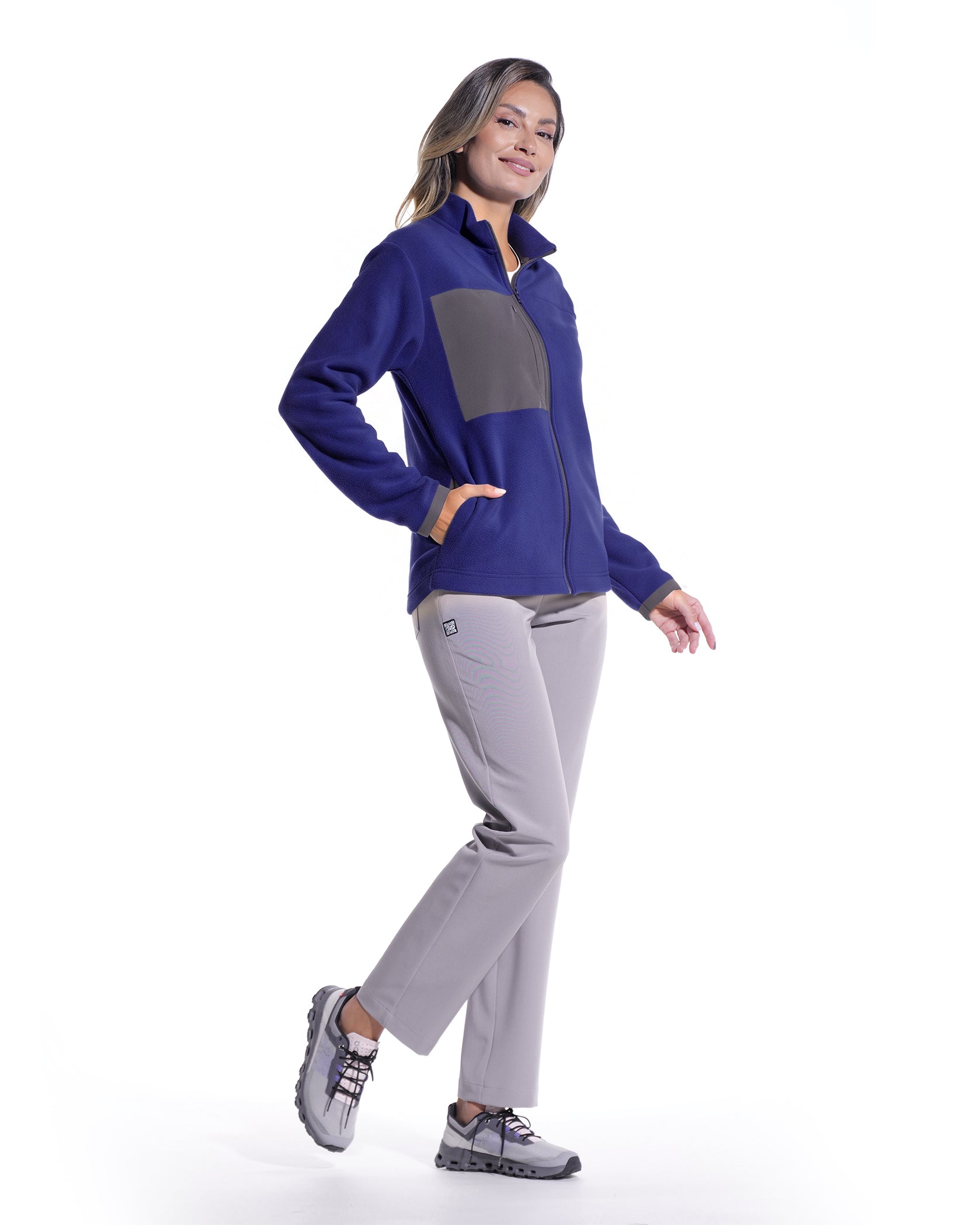 Jacheta medicala dama CLOUD indigo - Image 3