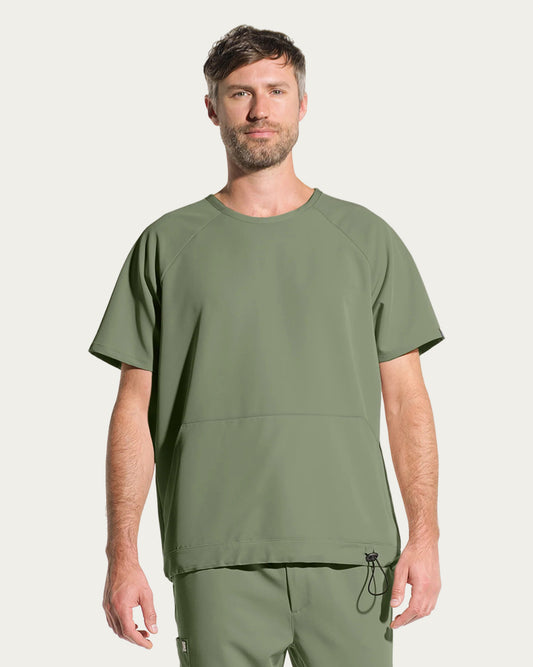 EVER Olive Scrub Top