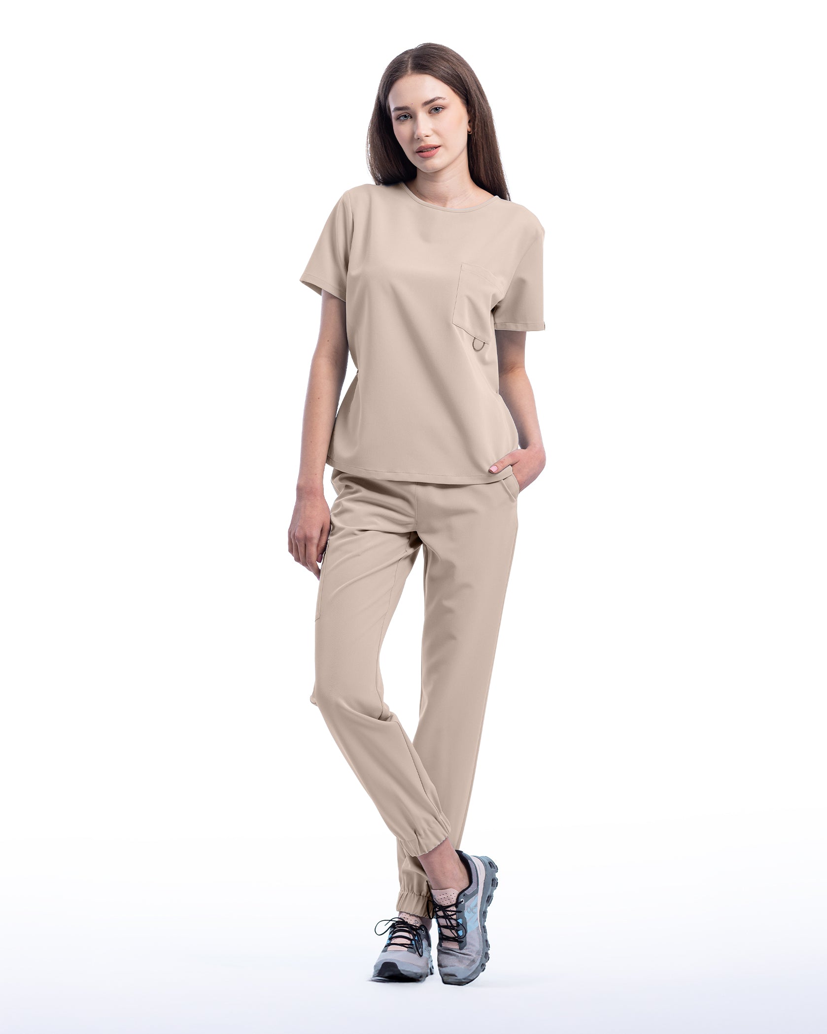 Costum medical ACTIVE Latte - Front view