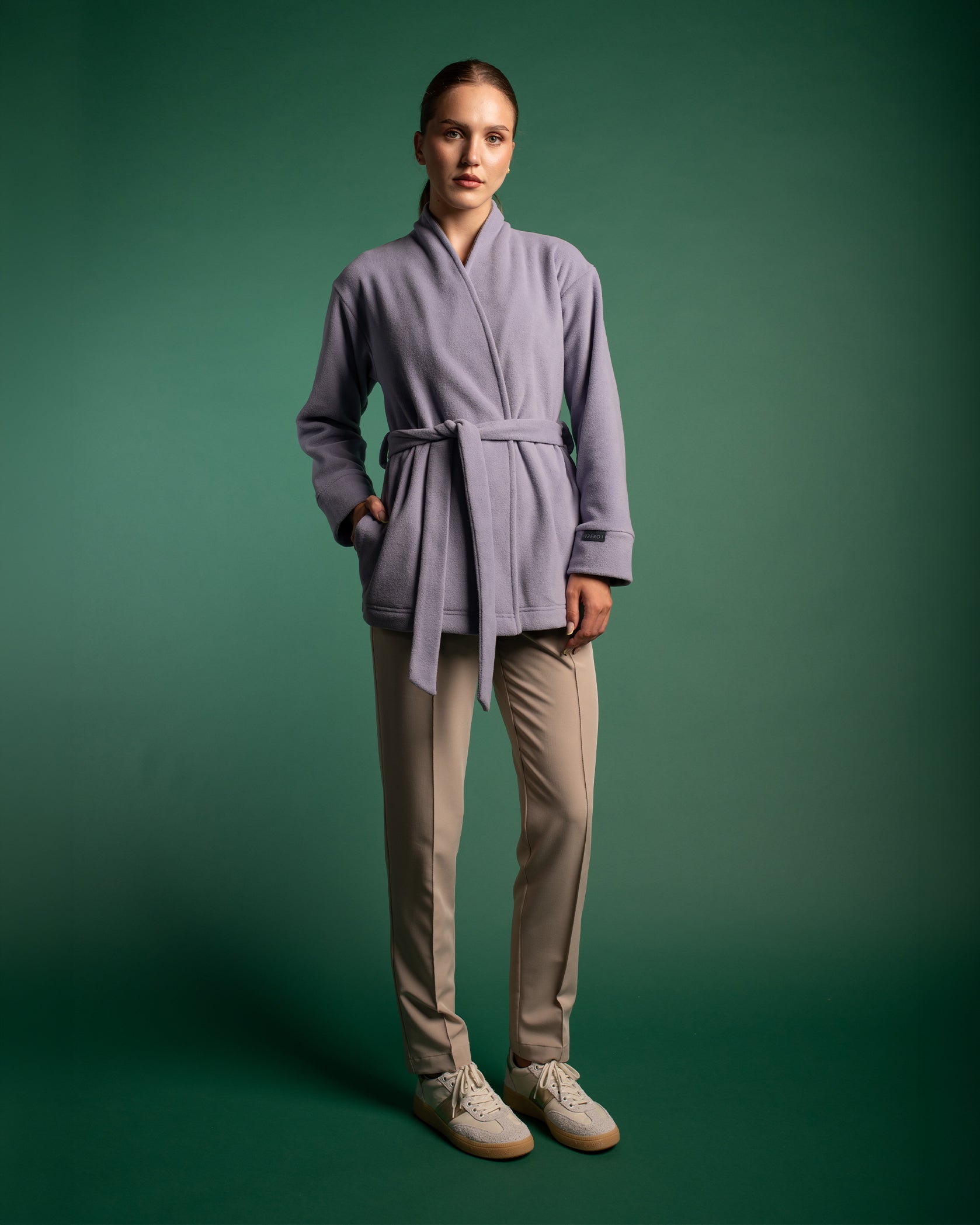 LOTUS Grey Medical Coat - Close up details