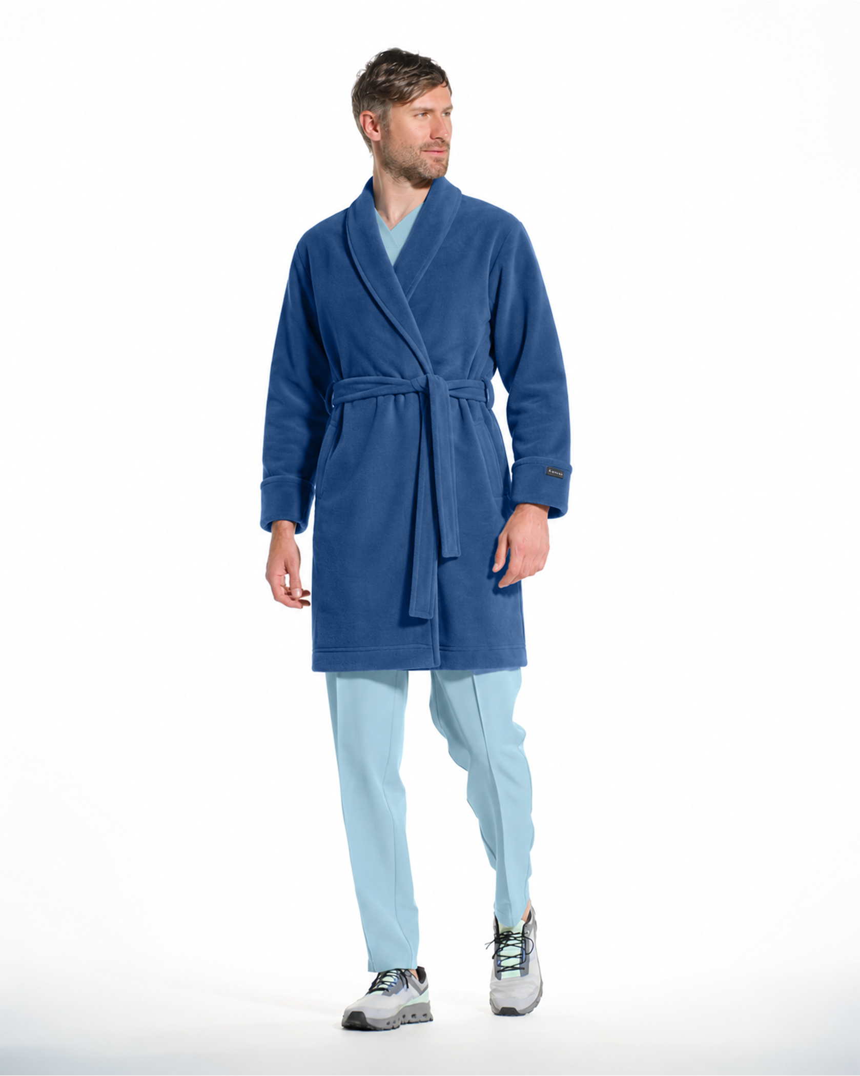 Halat medical barbati NORD navy - Close up details