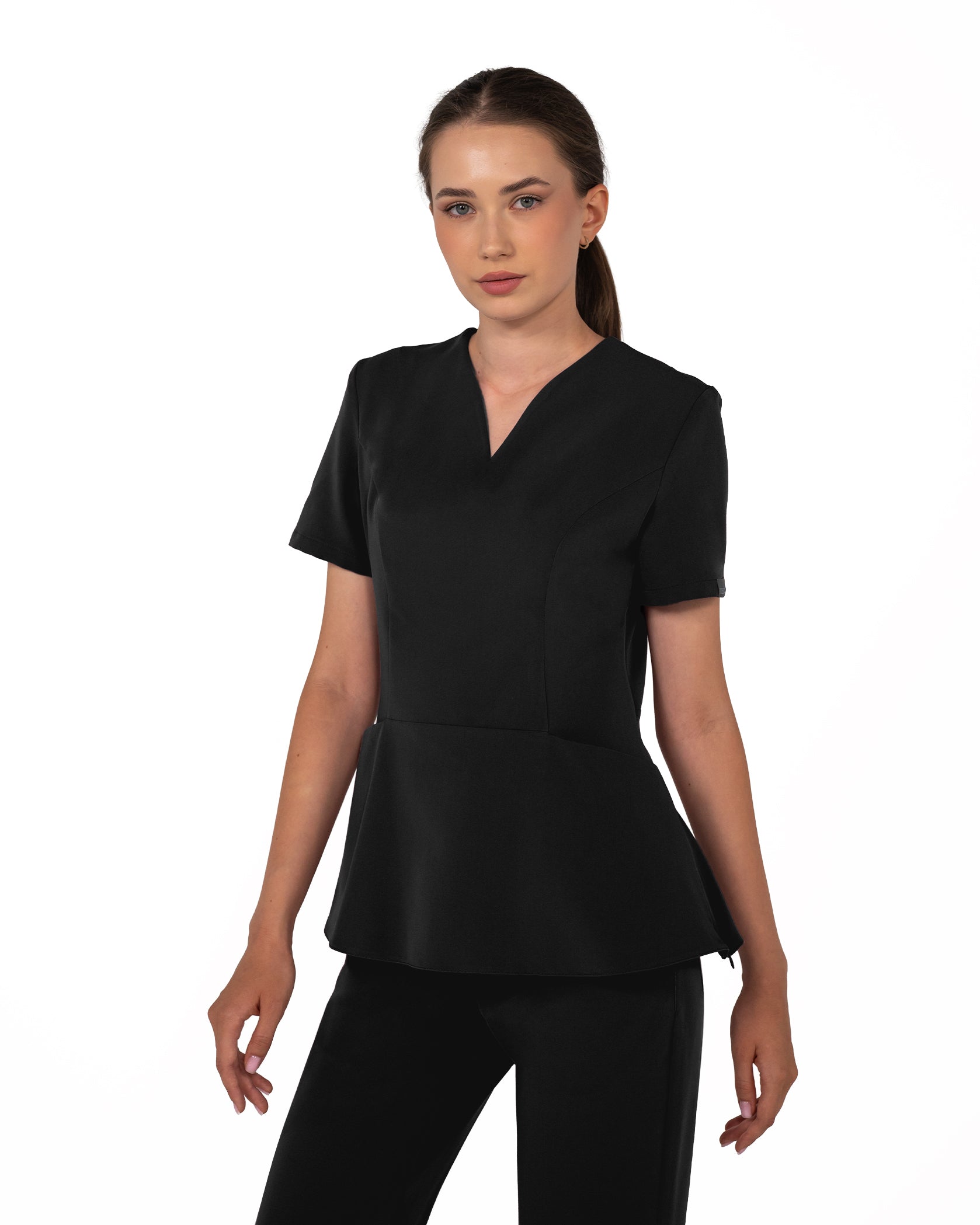 OPAL Black Scrub Top - Image 3