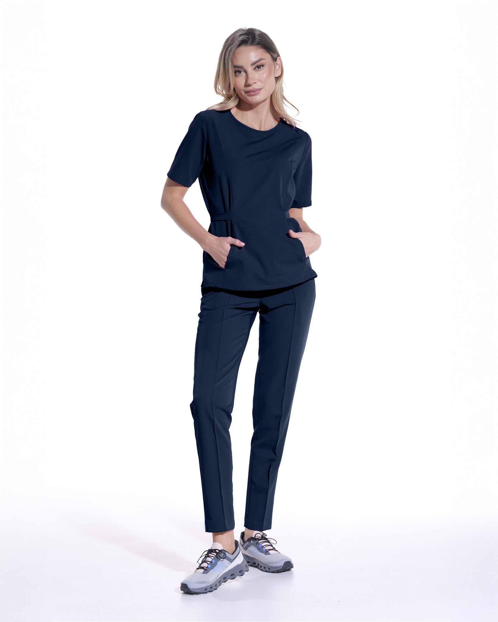 THALYA Medical Blouse navy - Image 4
