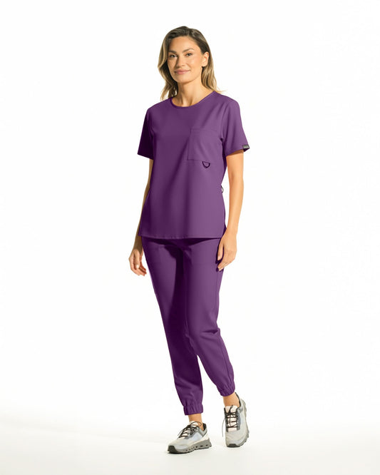 NEVIA Olive Scrub Top