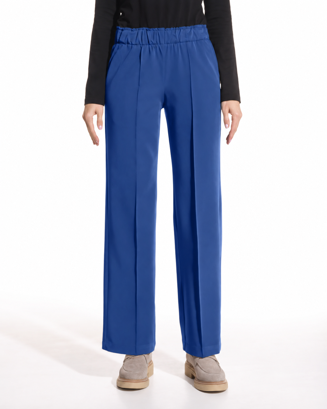 PALAZZO royal blue medical trousers - Close up details