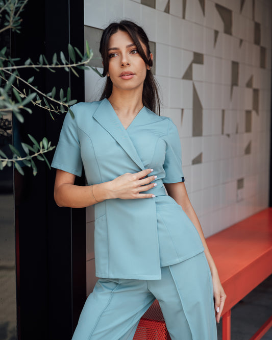 SIENA Blau Kasack