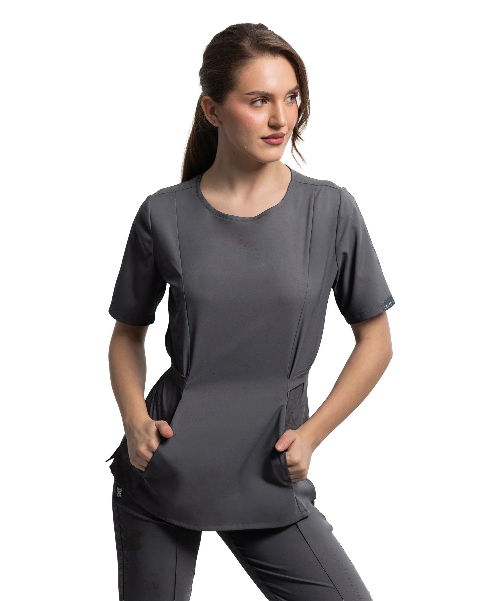 Costum medical CONTOUR Grafit - Detail Nahaufnahme
