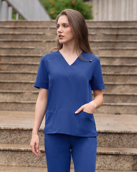 VERSO Medical Blouse royal blue