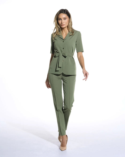 VENUS Olive Scrub Top