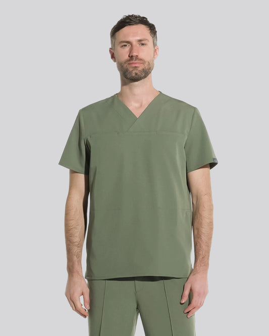 WAVE Olive Scrub Top