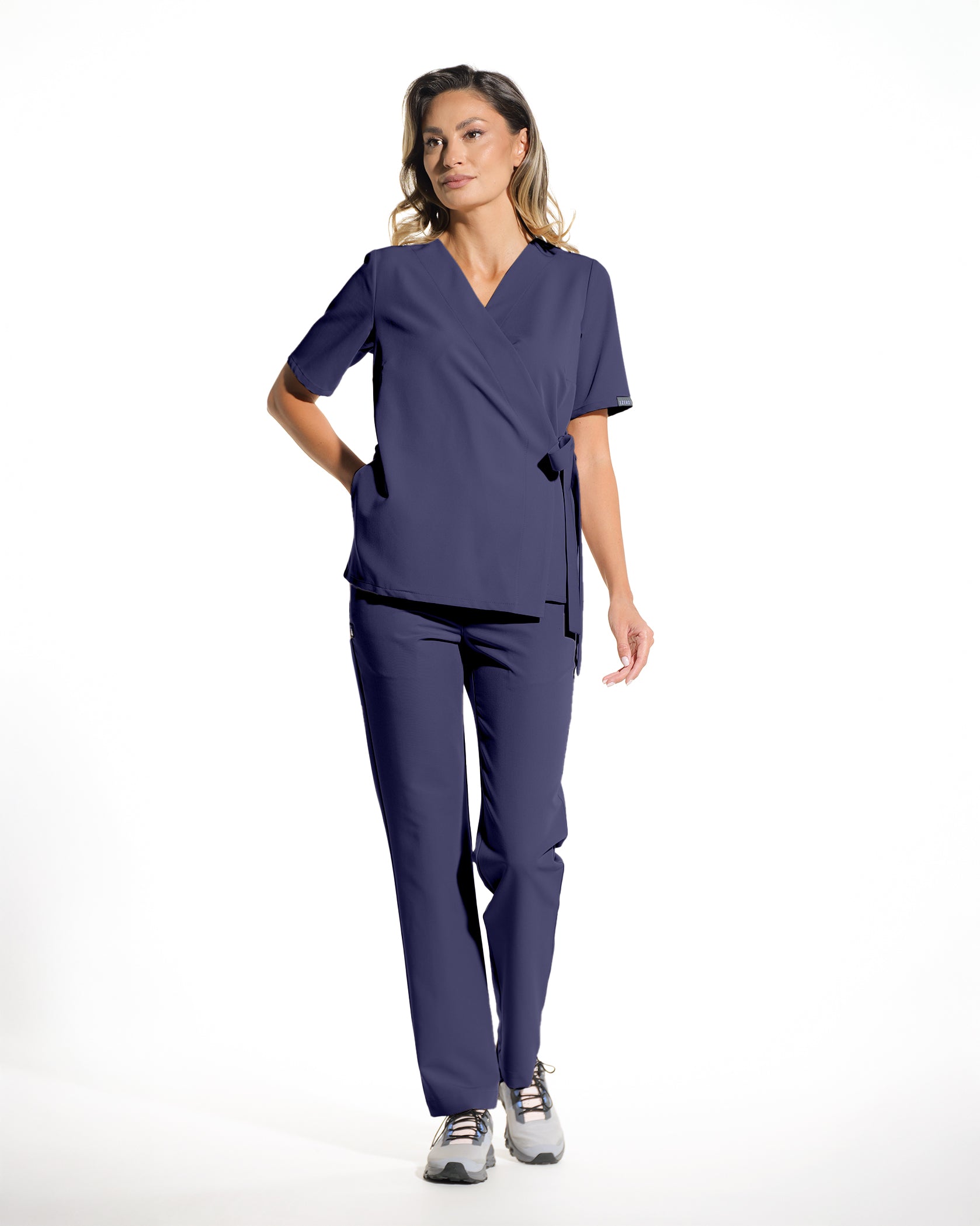 ANAIS Navy Scrub Top - Image 3
