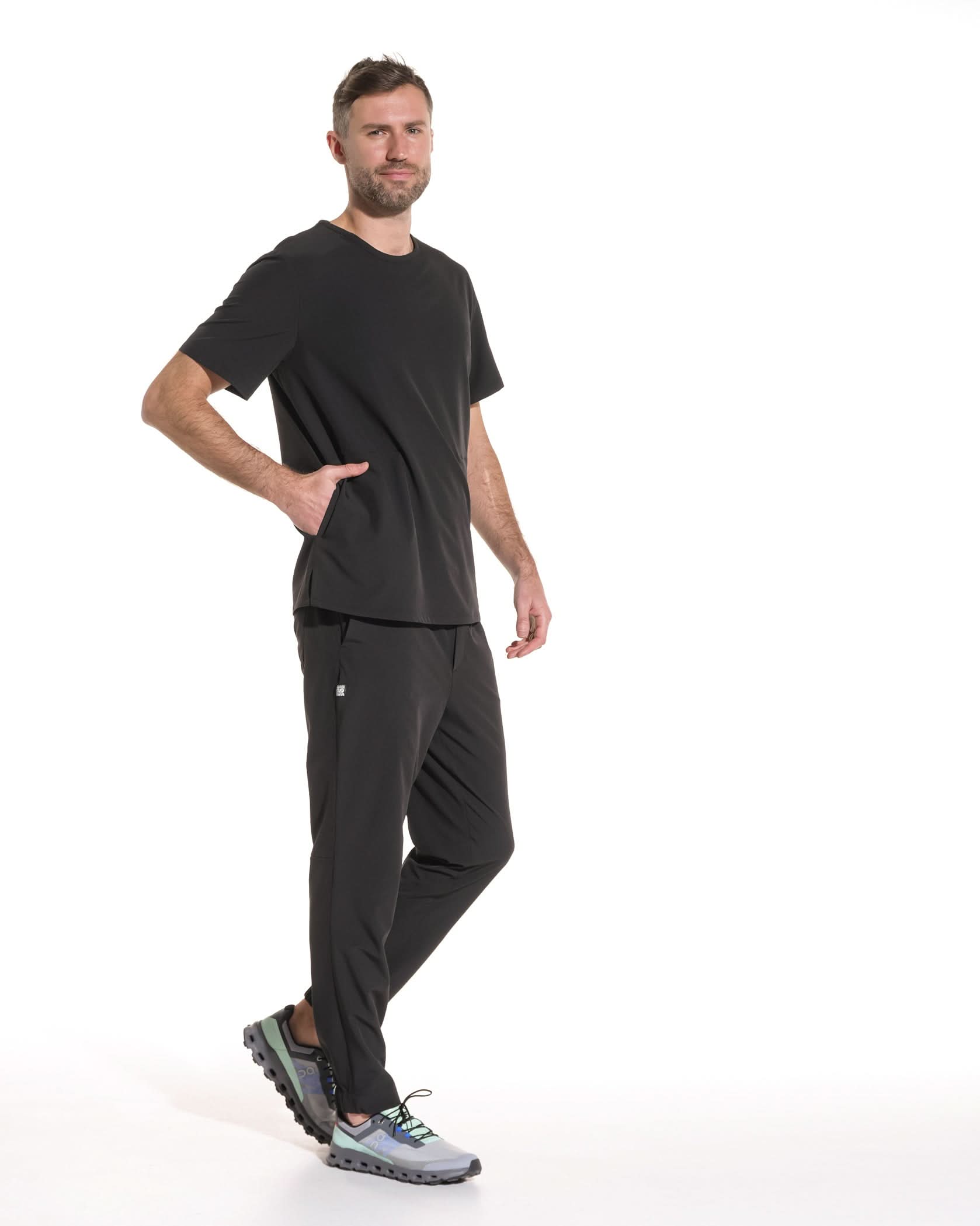 Bluza medicala PULSE negru - 1zero1.ro
