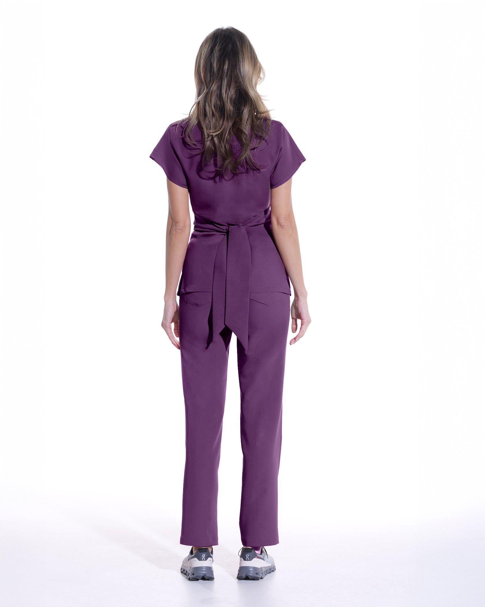 Women's Scrub Set STYLE Plum - Image 3