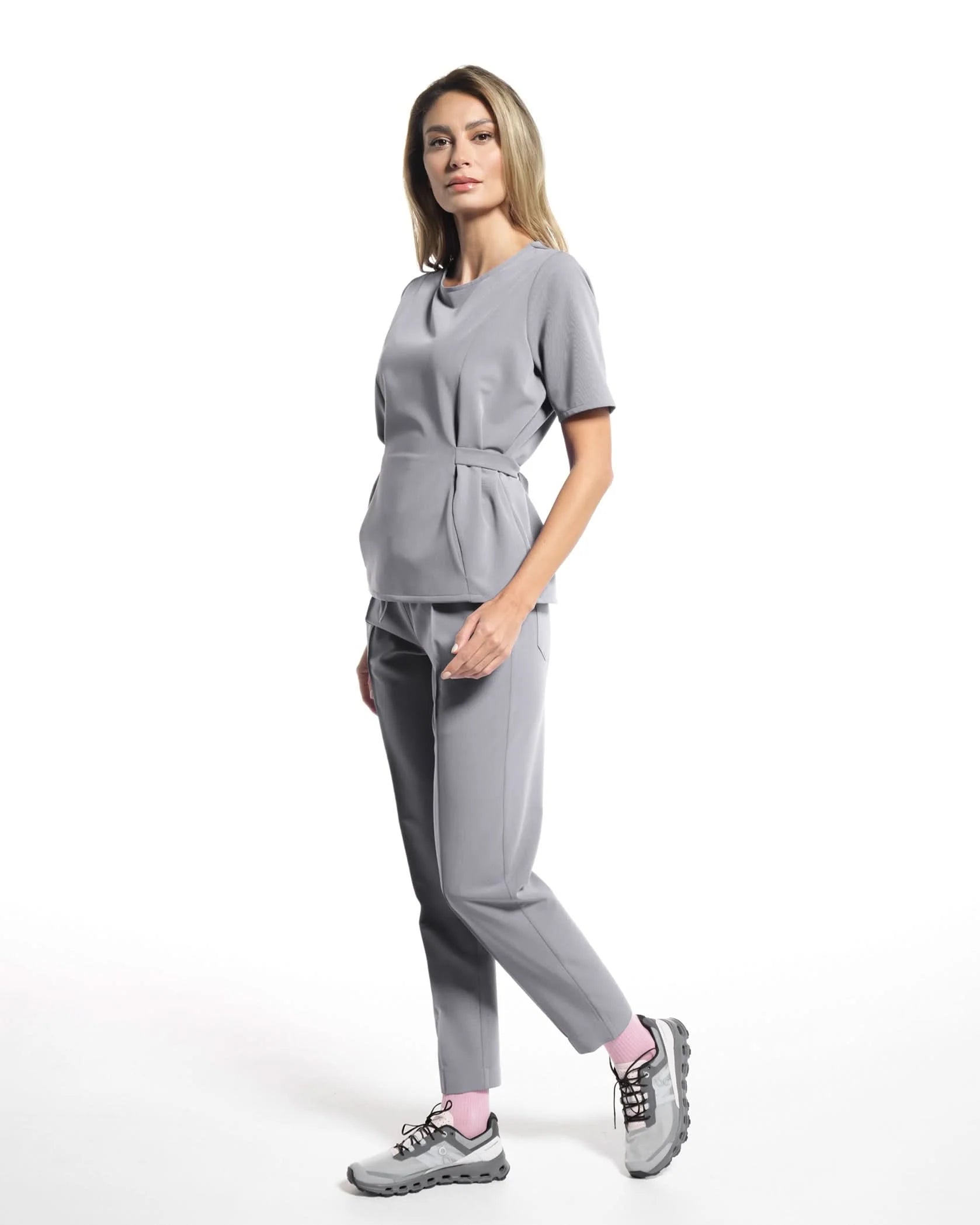 Costum medical CONTOUR Gri - Vorderansicht