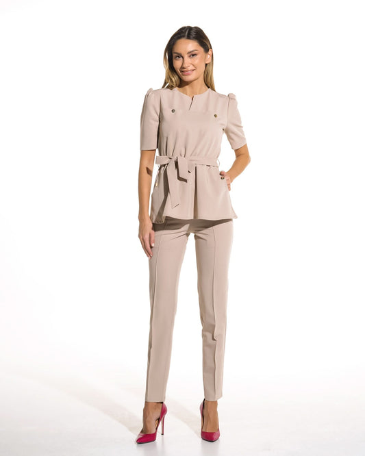 Medizinische Bluse MIRA Latte