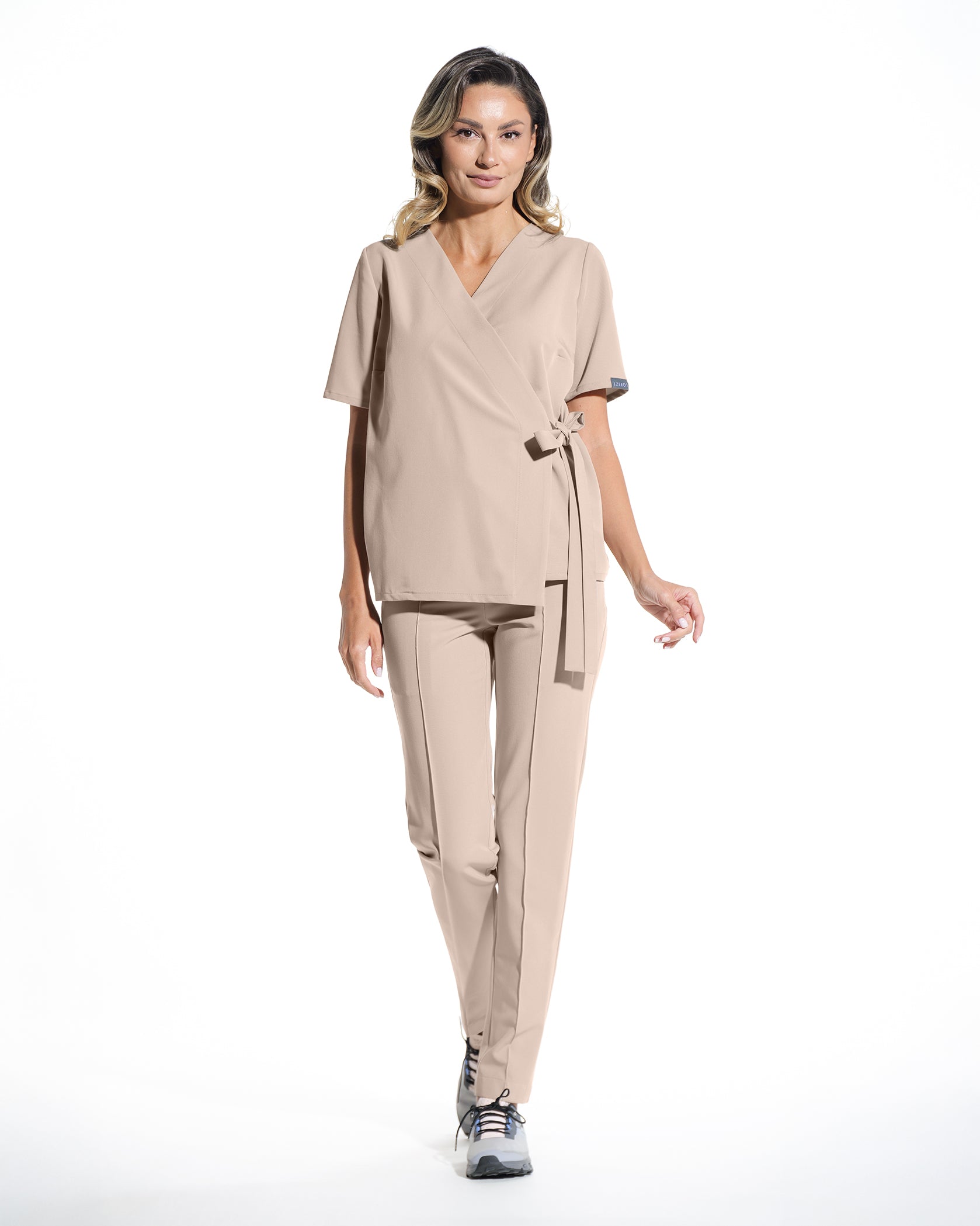 ANAIS bluza medicala latte - Vedere frontala