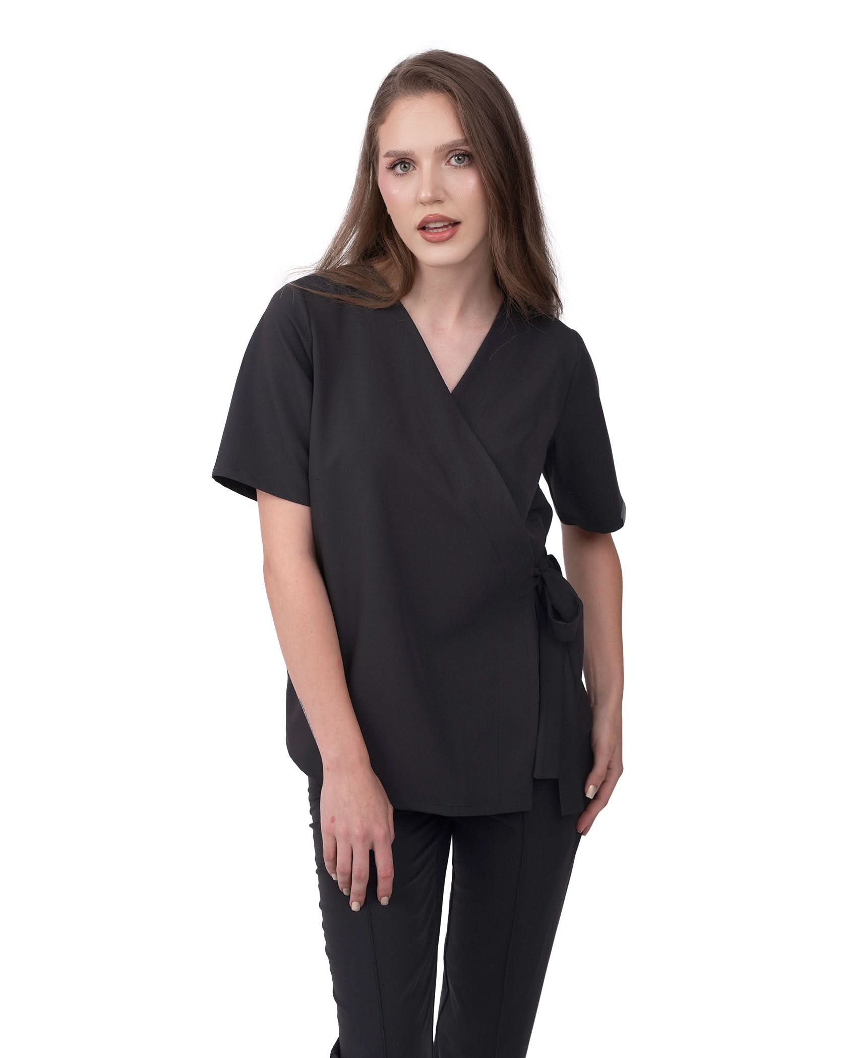 Bluza medicala ANAIS negru - 1zero1.ro