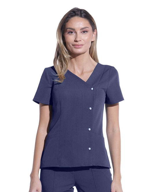 Medizinische Bluse PERLA marineblau