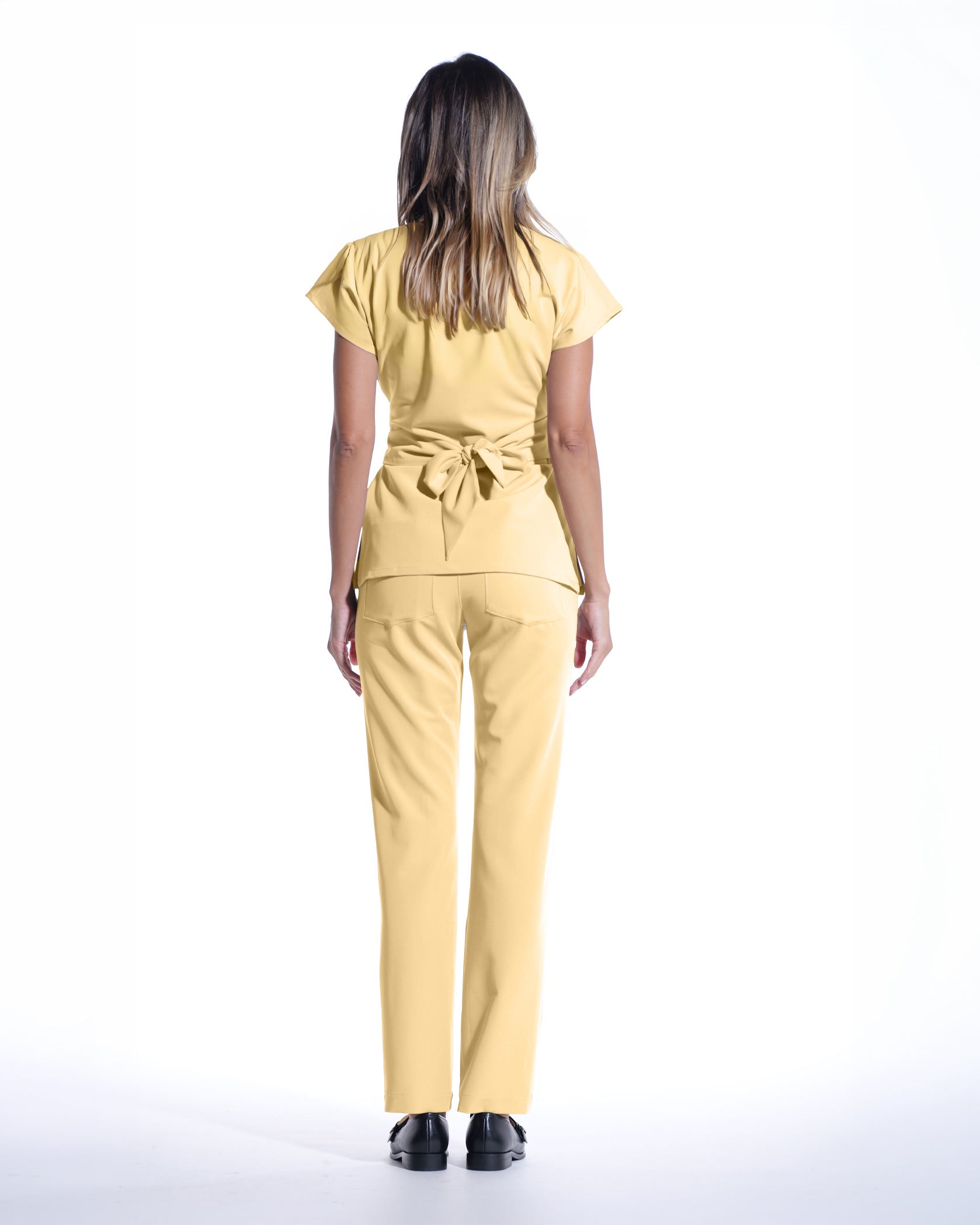 CELESTE Lemon Scrub Top - Image 4