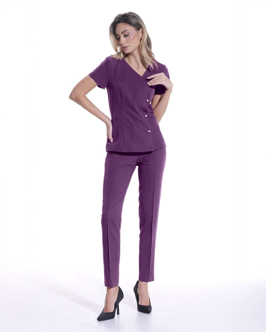 Bluza medicala PERLA plum