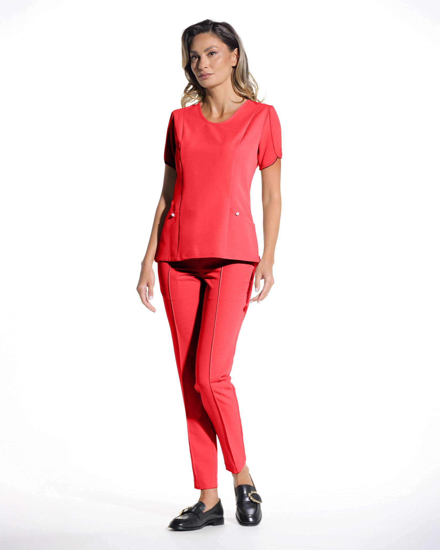 PETALI Rot Kasack - Vorderansicht