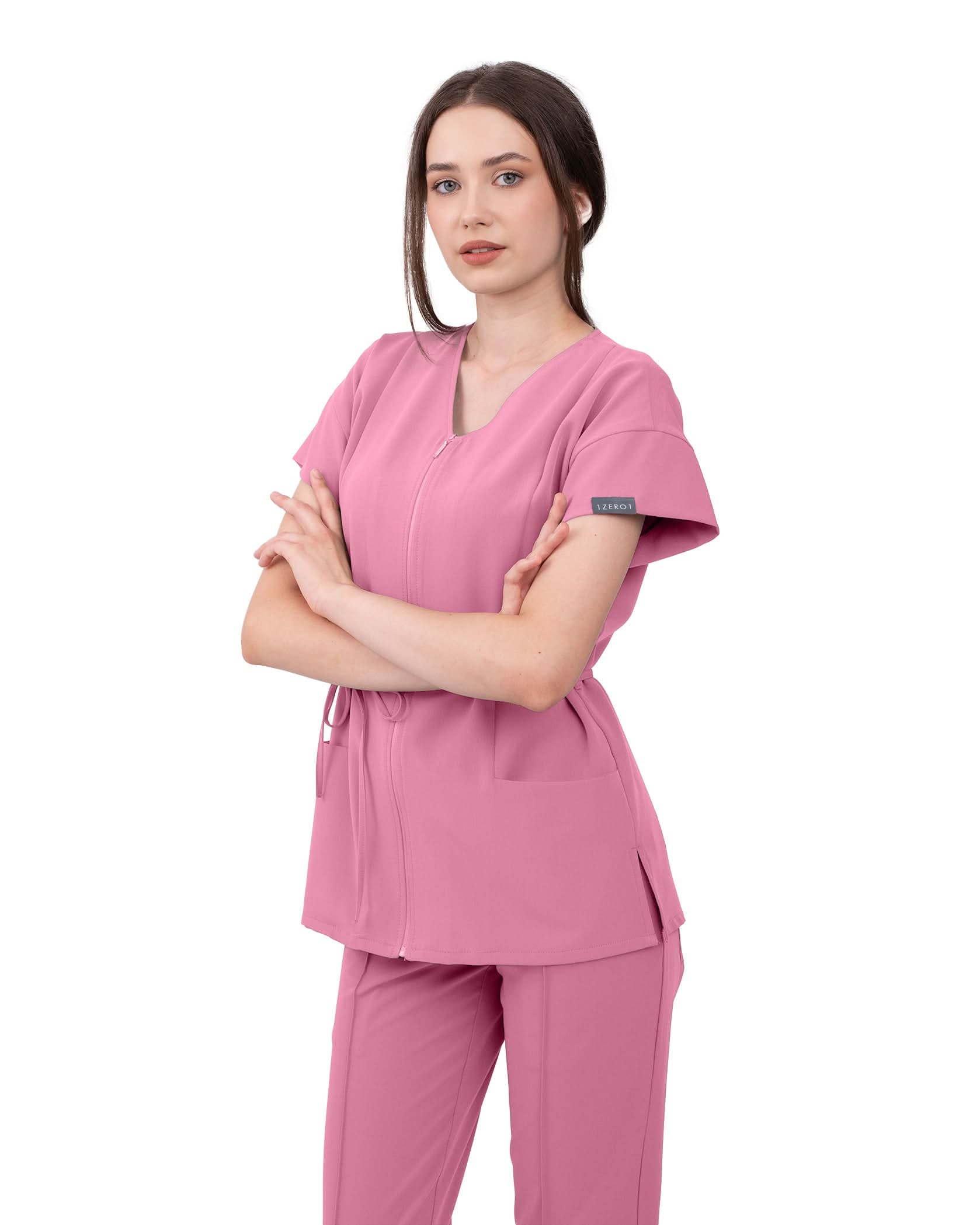 Bluza medicala dama ROSA rose dust - 1zero1.ro
