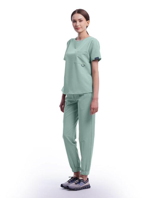 FLOW Jade Scrub Top