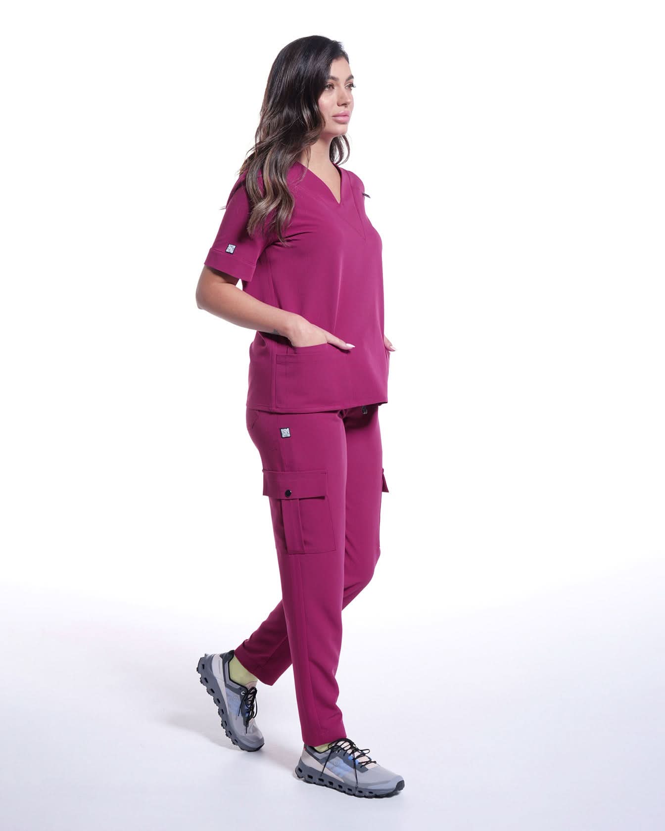 Bluza medicala VERSO fuchsia - 1zero1.ro