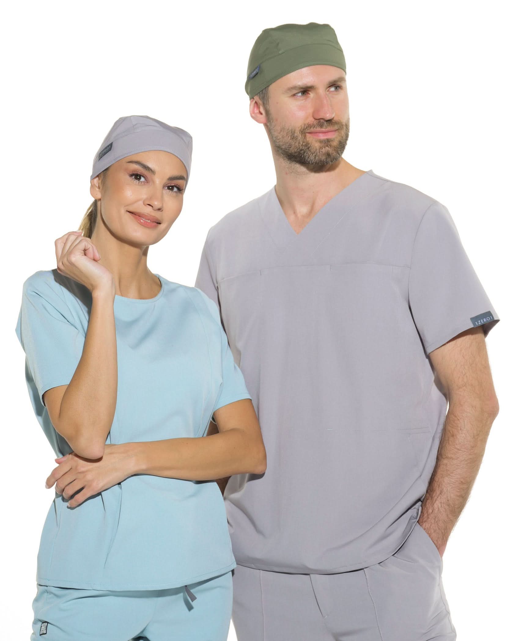 NOMA Plum Unisex Scrub Cap - Close up details