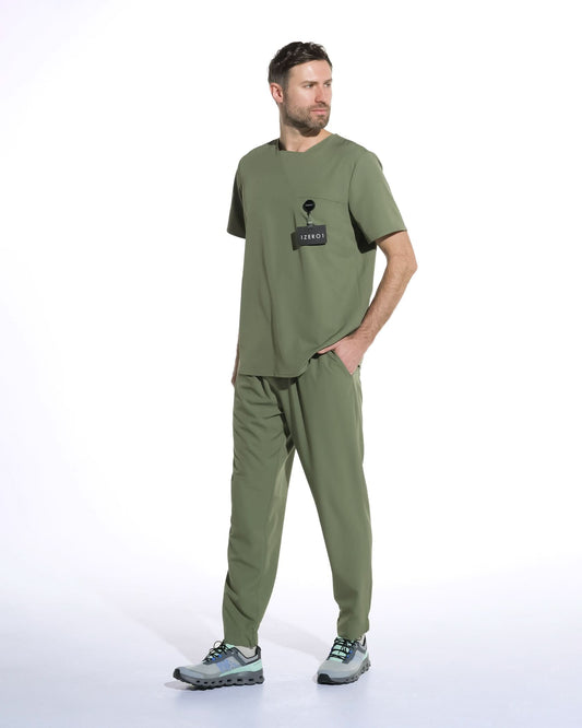 Men's RIZZ olive medical scrubs