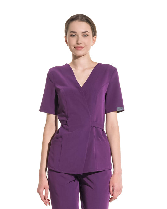 SIENA plum medical trousers