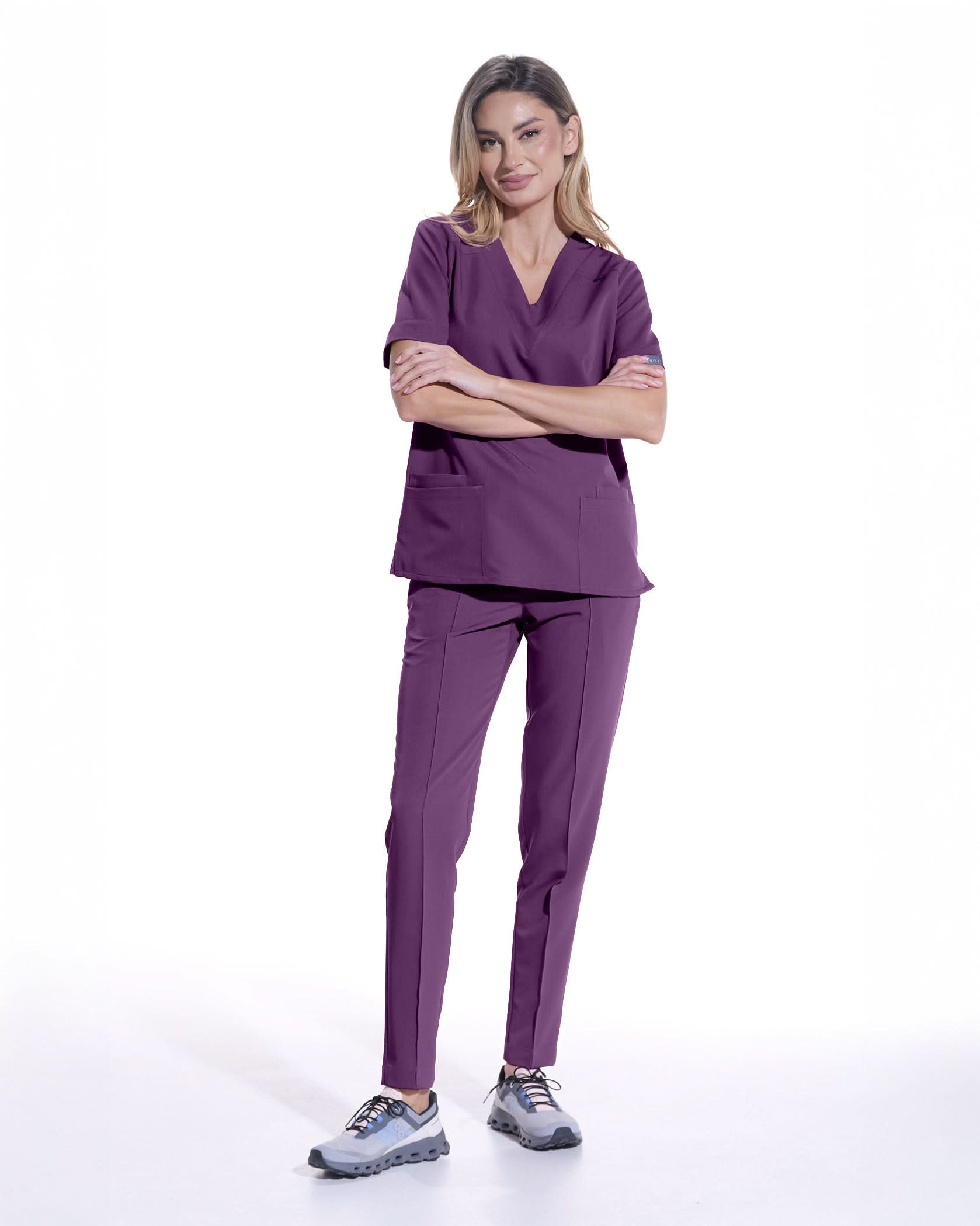 Costum medical CLASIC Plum - Image 5