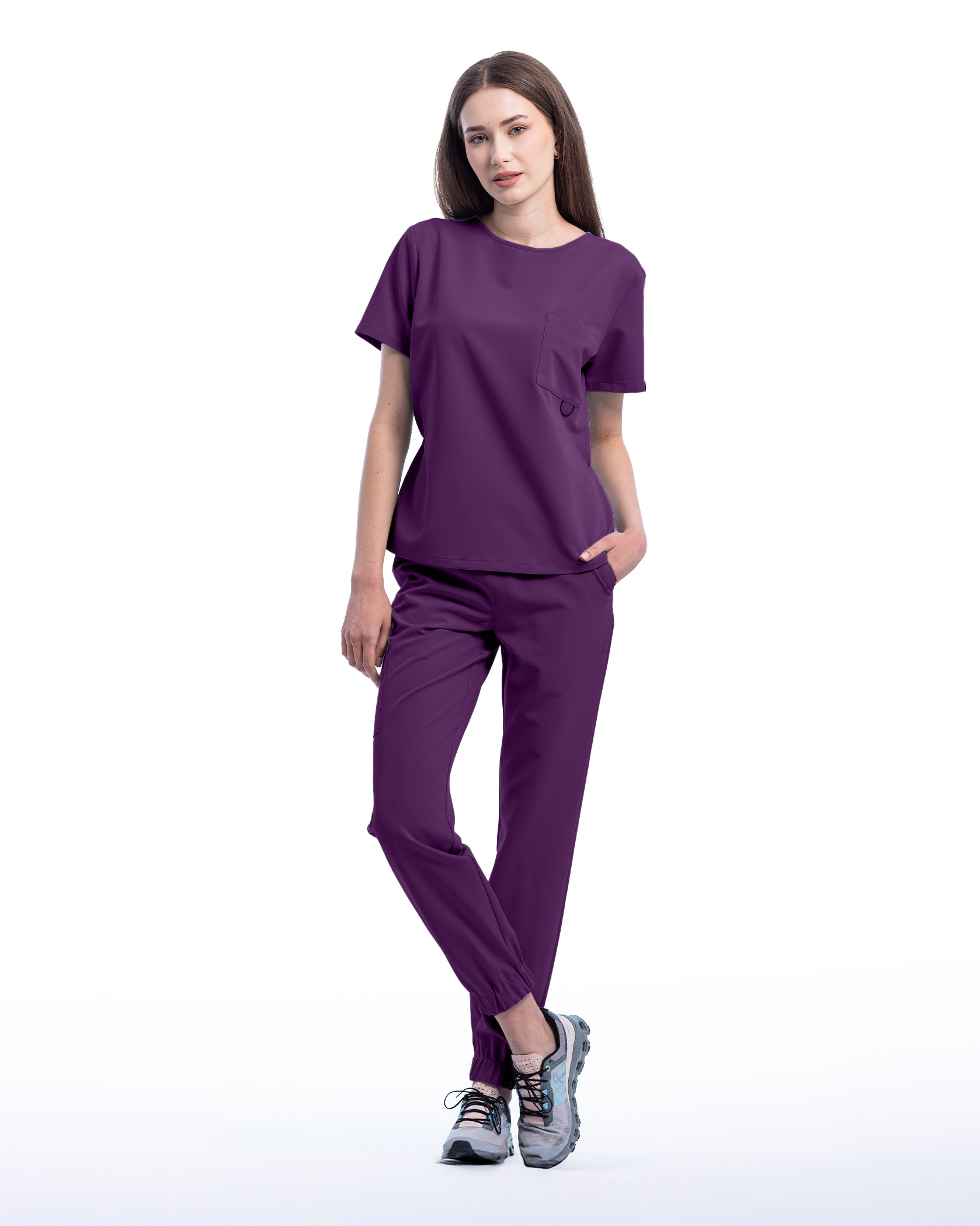 Costum medical ACTIVE Plum - Vorderansicht