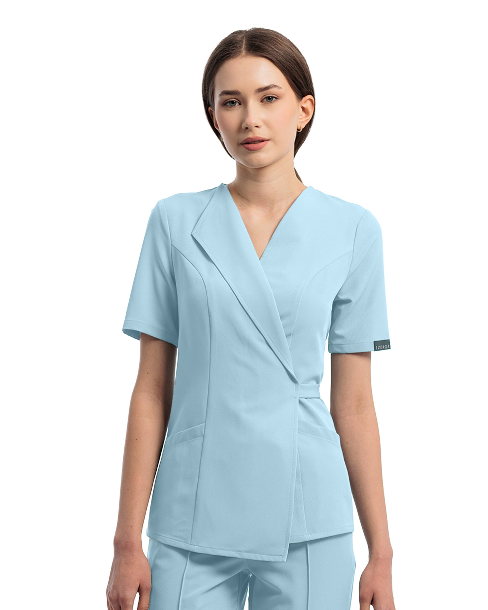 Costum medical STUDIO Blue - Detail Nahaufnahme