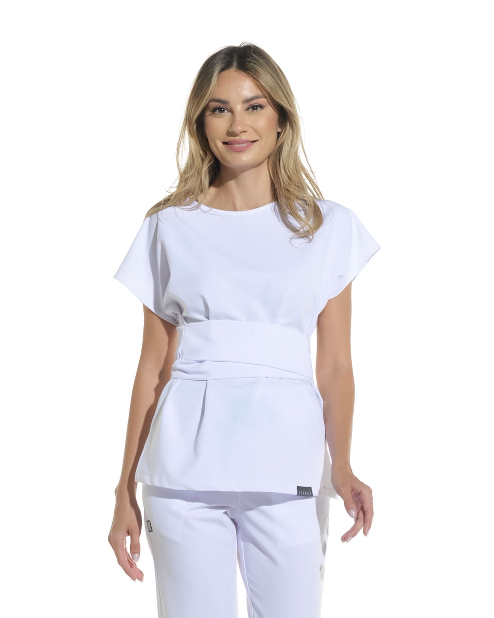 Costum medical STYLE Alb - Close up details
