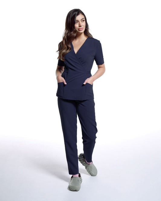 Medizinische Bluse SIENA, dunkelblau
