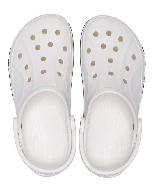 CROCS BAYABAND Clogs, White-Navy