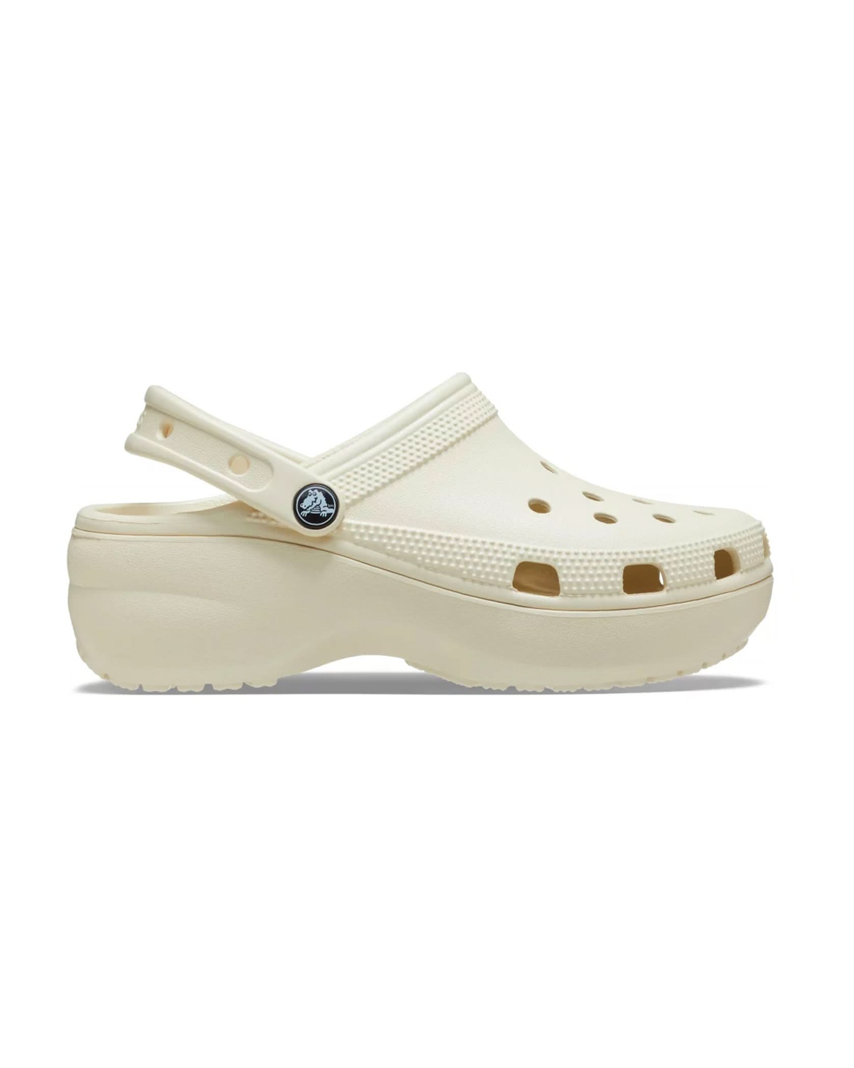 CROCS Classic Platform Bone Clogs - Vorderansicht