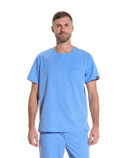 Men's medical shirt RIZZ sky blue