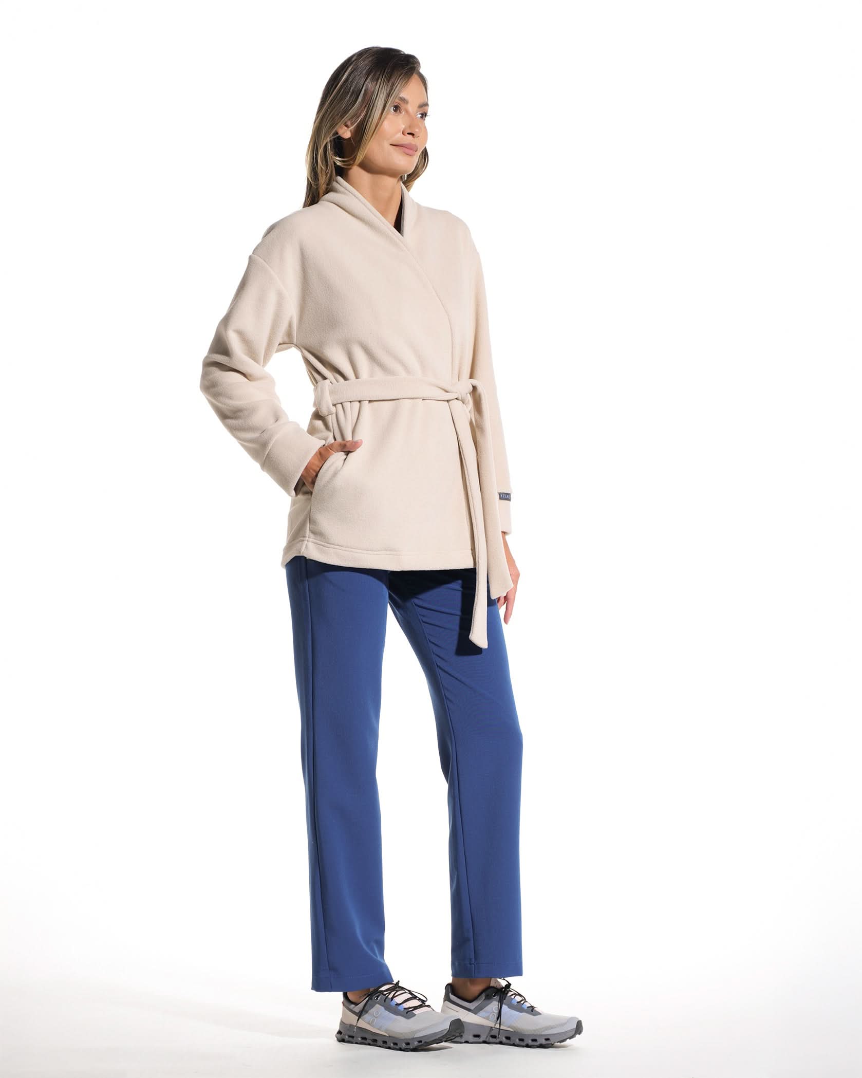 Women's COZY latte medical coat - Image 5