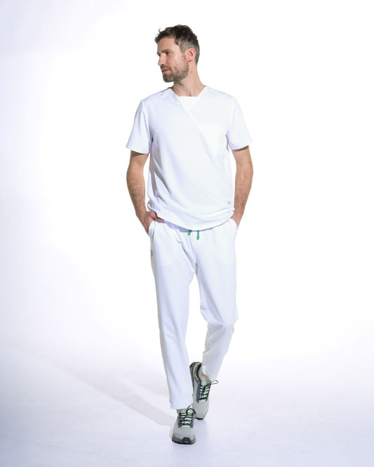 RIZZ white medical trousers