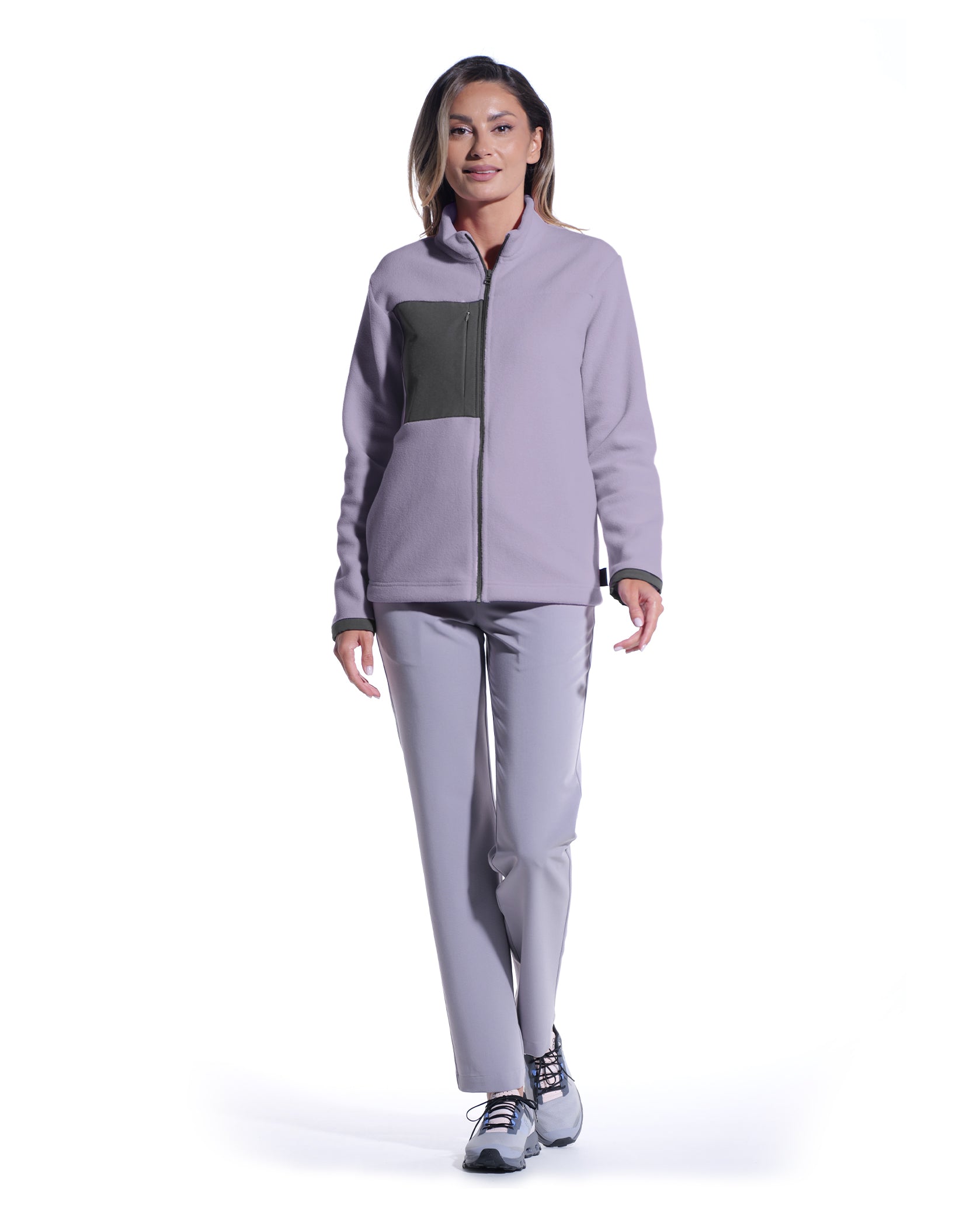 Jacheta medicala dama CLOUD lila - Front view
