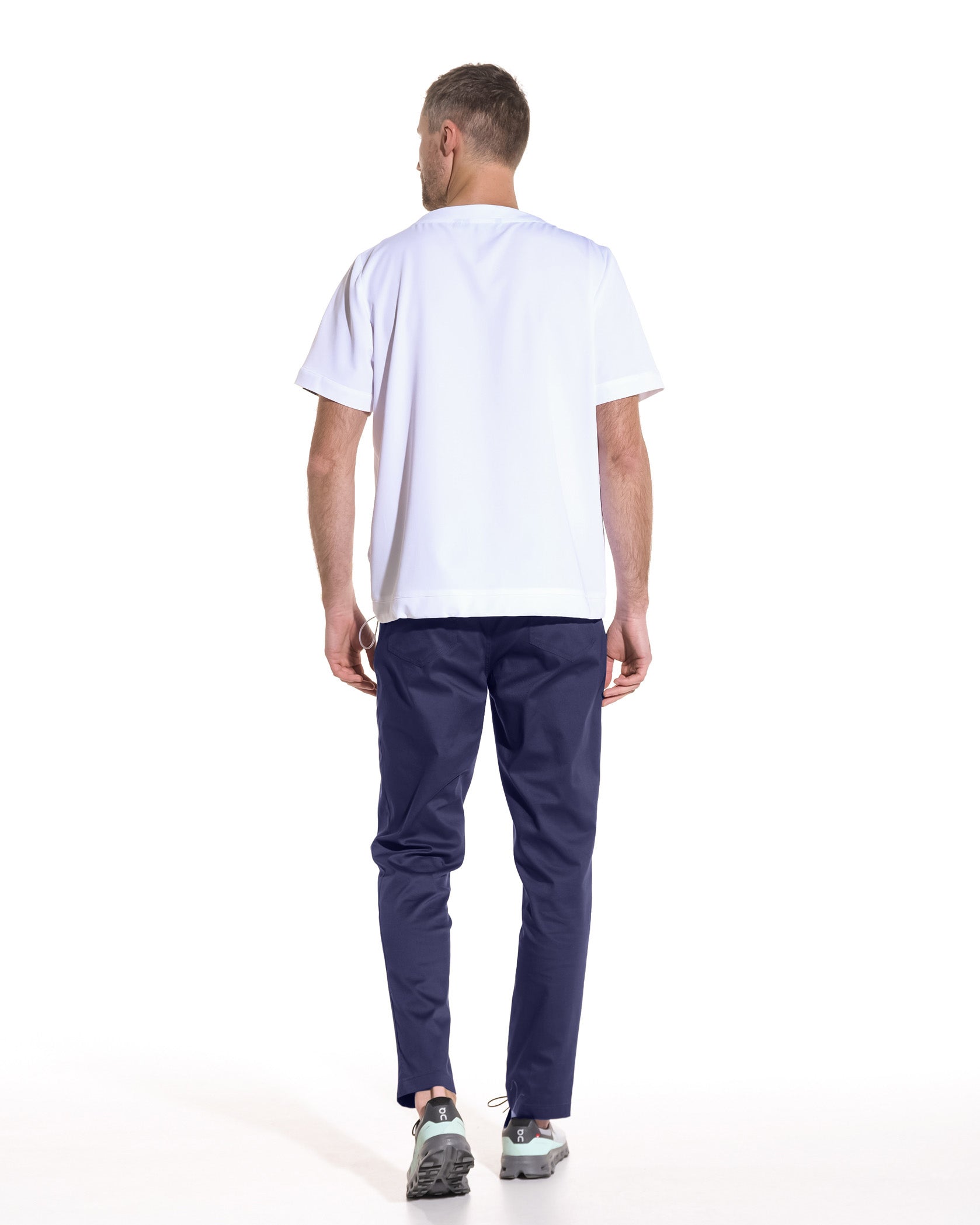 Pantaloni medicali JEANS navy barbati - Imagine 5