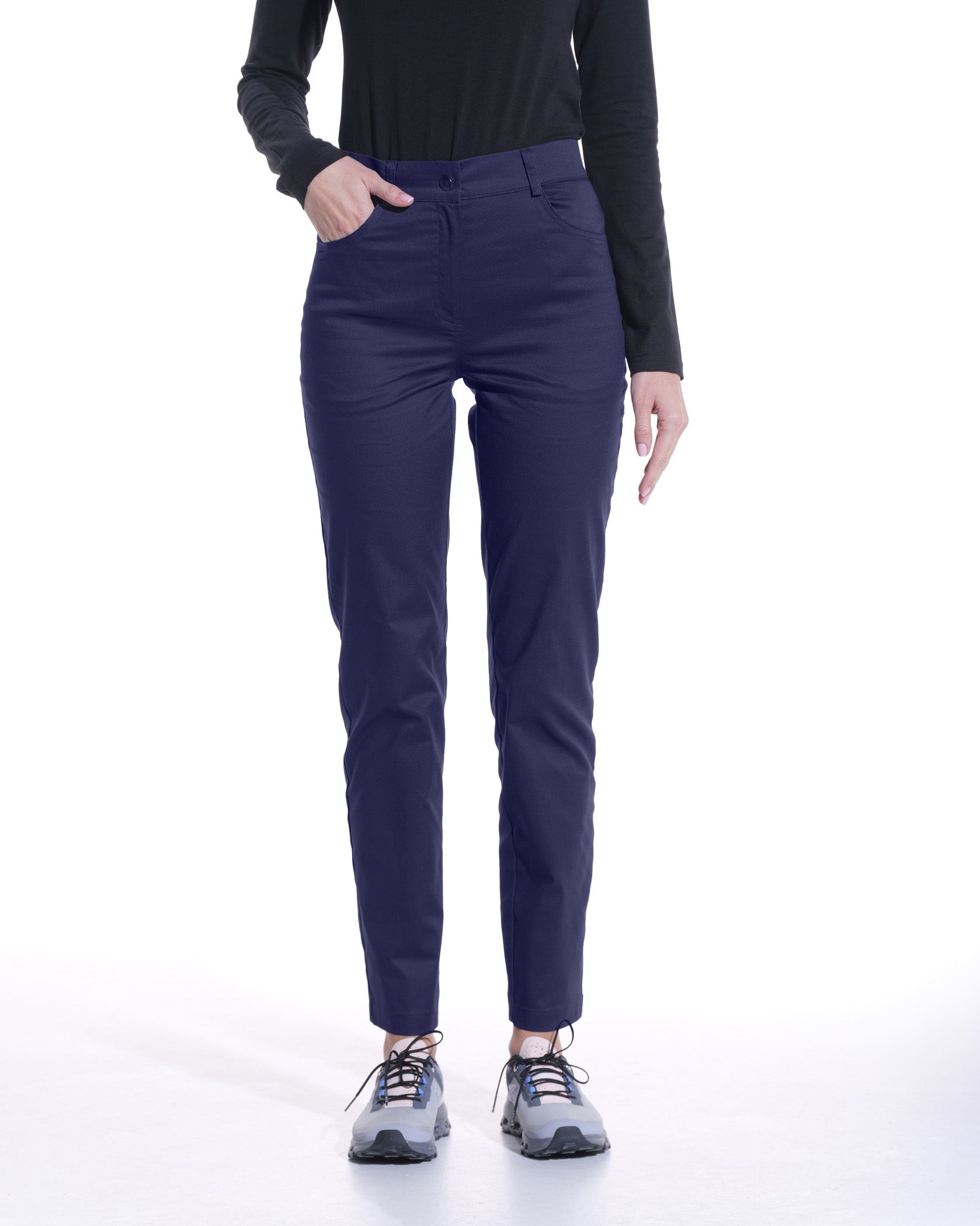 JEANS Navy Scrub Pants - Close up details